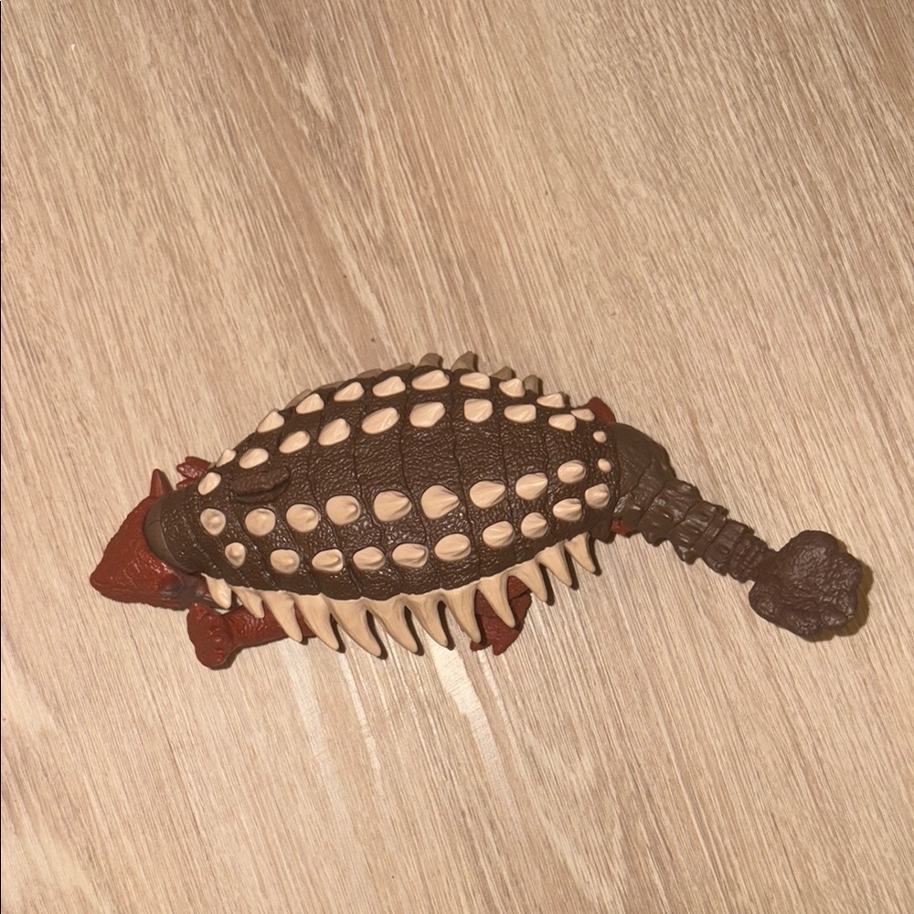 Mattel Brown and Tan dinosaur Ankylosaurus